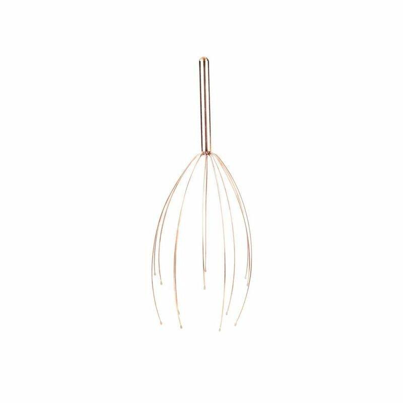 Kikkerland Head Massager Copper, , large image number 1