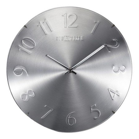 NEXTIME - Nextime Elegant Dome Wall Clock Silver