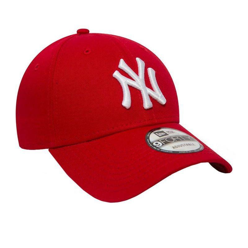 New Era MLB League Basic New York Yankees Scarlet Cap, , large image number 1