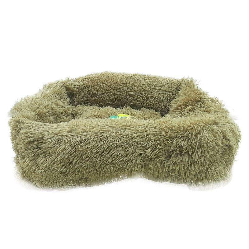 Nutrapet Grizzly Square Bed Light Brown - 55 X 45 X 20Cm - Small, , large image number 0