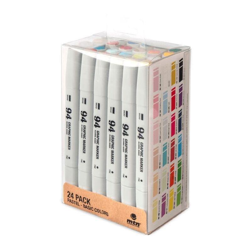 Montana Colors MTN 94 Graphic Markers Solid + Pastel (Set of 24), , large image number 0