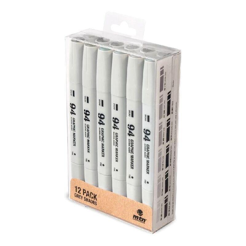 Montana Colors MTN 94 Graphic Markers Grey (Set of 12), , large image number 0