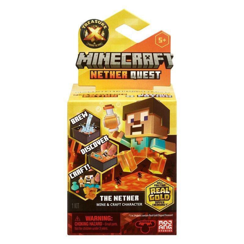Moose Toys Treasure X Minecraft Season 4 The Nether Quest Mini Figure (Assortment - Includes 1), , large image number 0