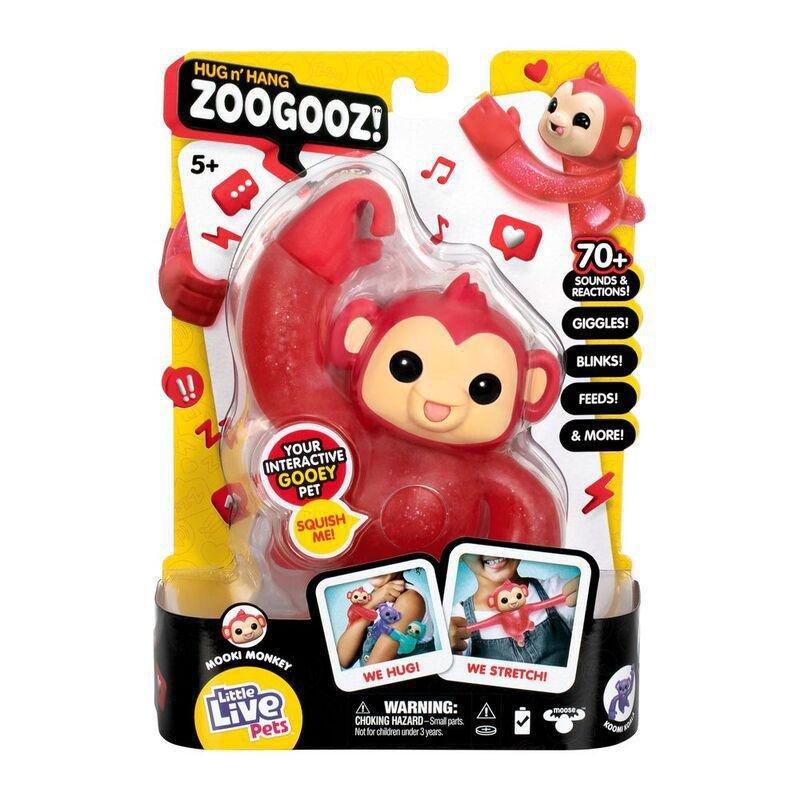 Moose Toys Little Live Pets Hug N Hang Zoogooz Mookie Monkey Toy, , medium
