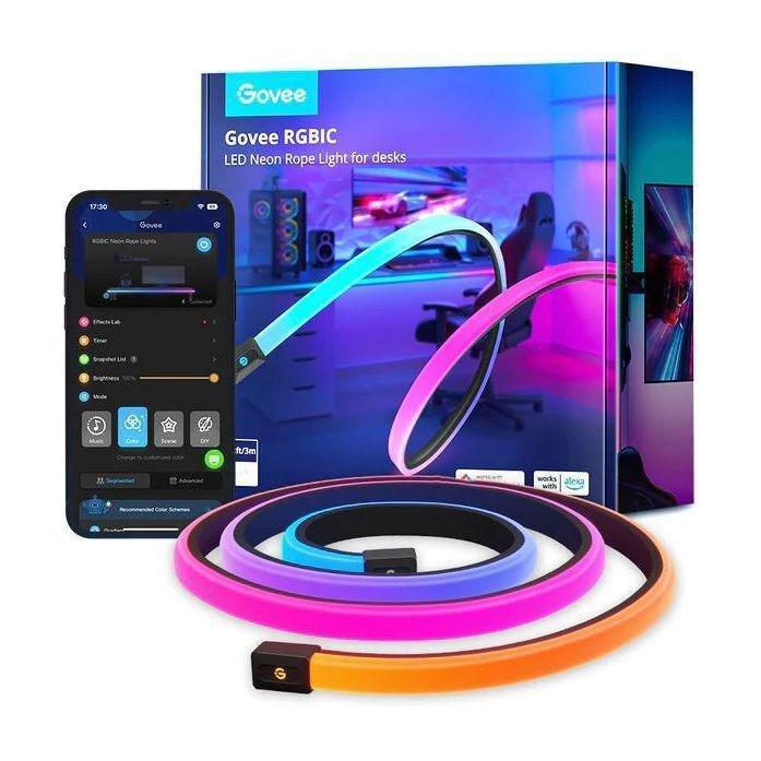 Govee RGBIC LED Neon Rope Lights for Desks - 3m, , large image number 0