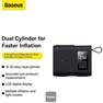 BASEUS - Baseus Mega Energy Pump Dual Cylinder Wireless Inflator - Black