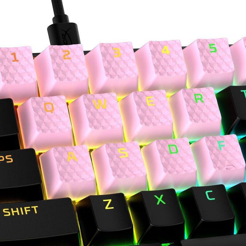 HYPERX - HyperX Rubber Keycaps - Pink (US Layout)