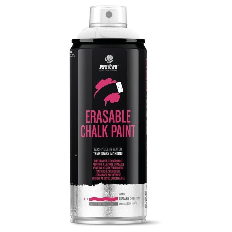 Montana Colors MTN Pro Erasable Chalk Spray Paint White 400ml, , large image number 0
