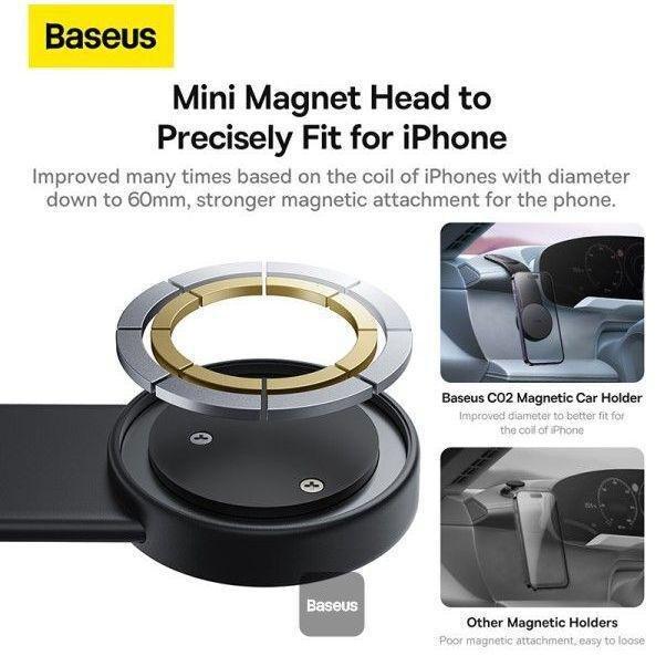 Baseus C02 Magnetic Phone Holder - Cluster Black, , large image number 2