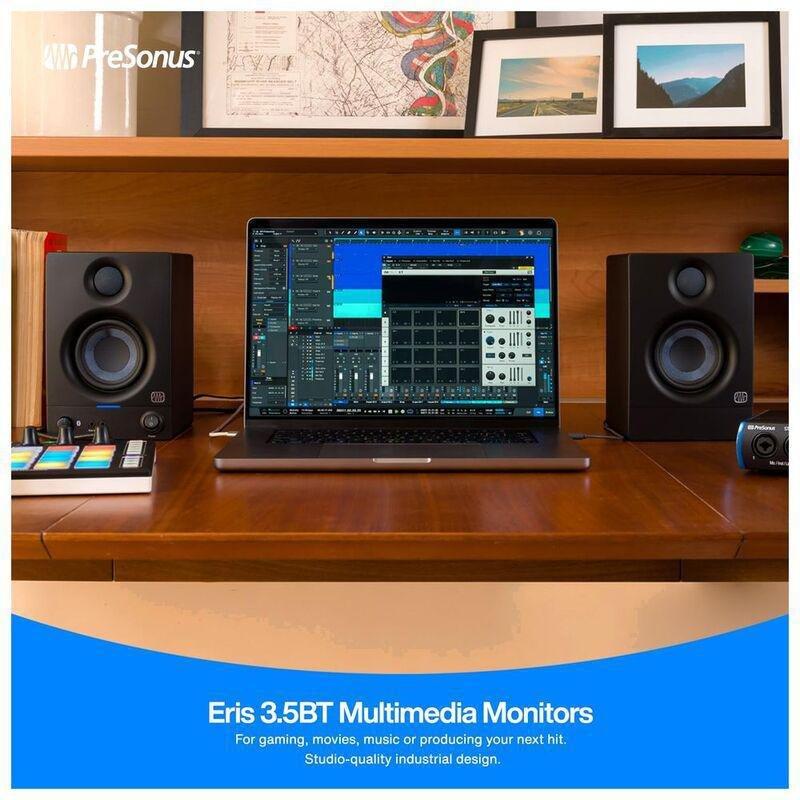 Presonus Eris 3.5BT Gen 2 - 3.5-Inch Powered Desktop Speakers With Bluetooth - Black (Pair), , large image number 4