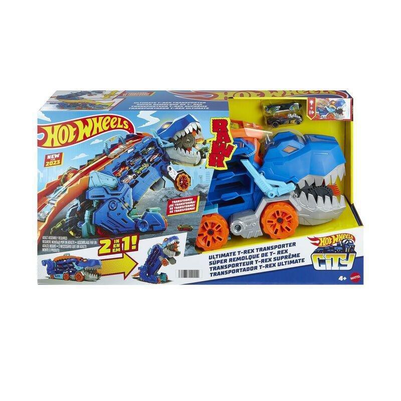 Hot Wheels City Ultimate T-Rex Transporter Playset, , large image number 0