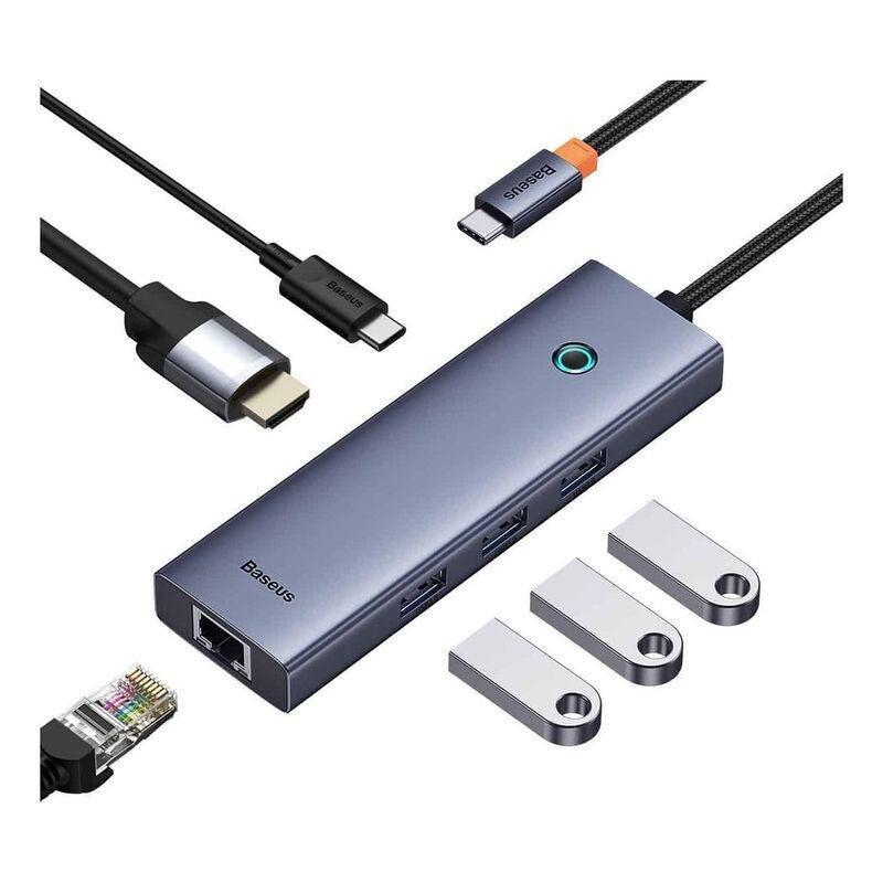 Baseus Flite Series 6-Port HUB Docking Station - Space Grey, , medium