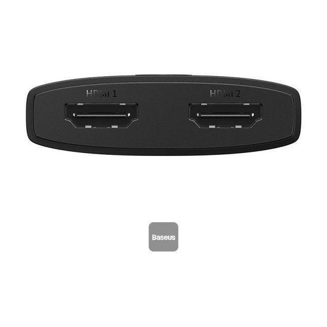 Baseus AirJoy Series 2-in-1 Bidirectional HDMI Switch - Cluster Black, , large image number 1
