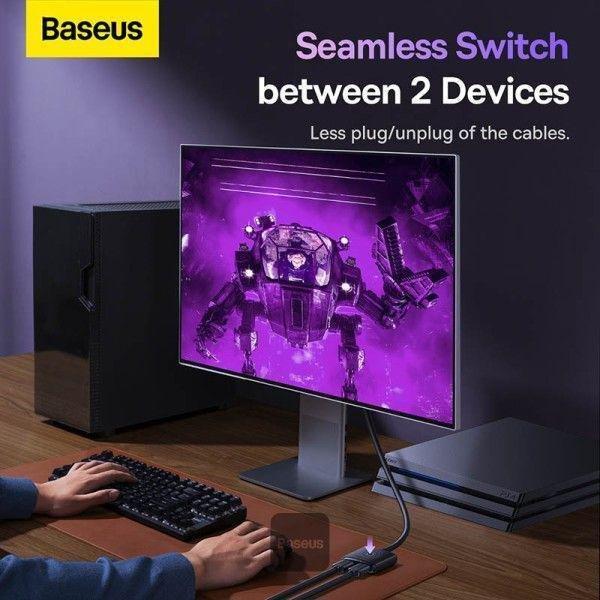 Baseus AirJoy Series 2-in-1 Bidirectional HDMI Switch - Cluster Black, , large image number 3