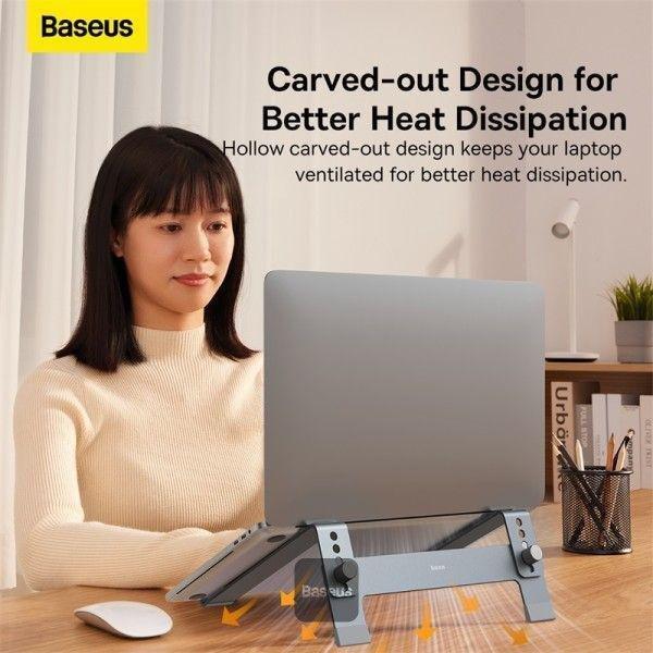 Baseus UltraStable Series Desktop Laptop Stand (4-Gear Adjustable) - Space Grey, , large image number 6