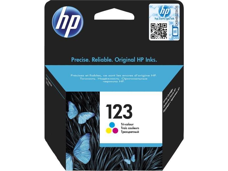 HP 123 F6V16AE Tri-Color Ink Cartridge, , large image number 0