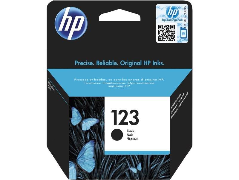 HP 123 Black Original Ink Cartridge, , large image number 0