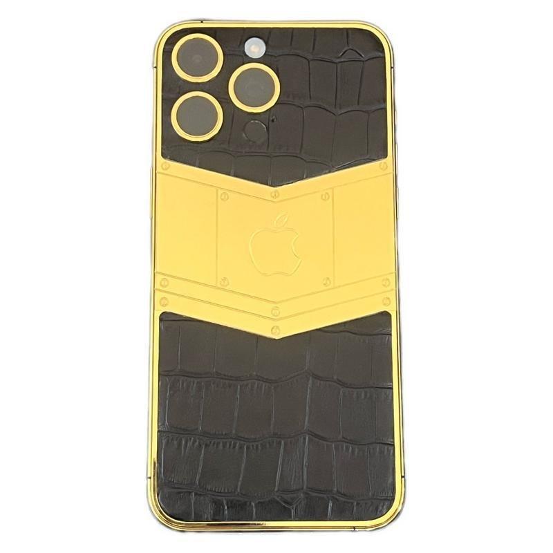 Mansa Custom iPhone 15 Pro Max 256 GB Gold & Carbon Fibre Caviar, , large image number 0
