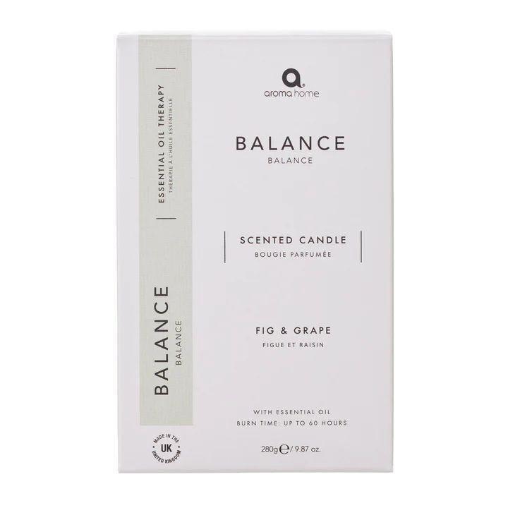 Aroma Home Balance Scented Candle - Fig & Grape Essential Oil, , large image number 1