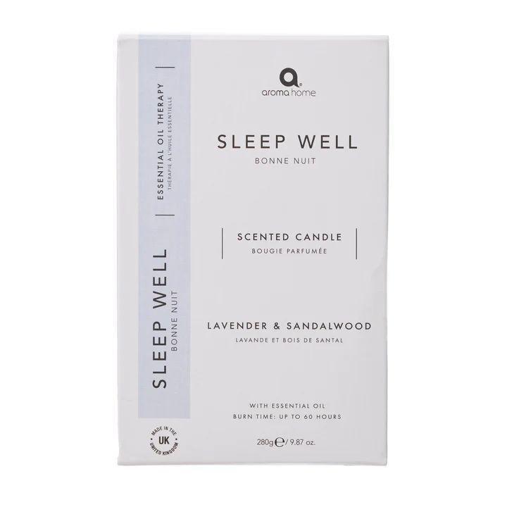 Aroma Home Sleep Well Scented Candle - Lavender & Sandalwood Essential Oil, , large image number 1