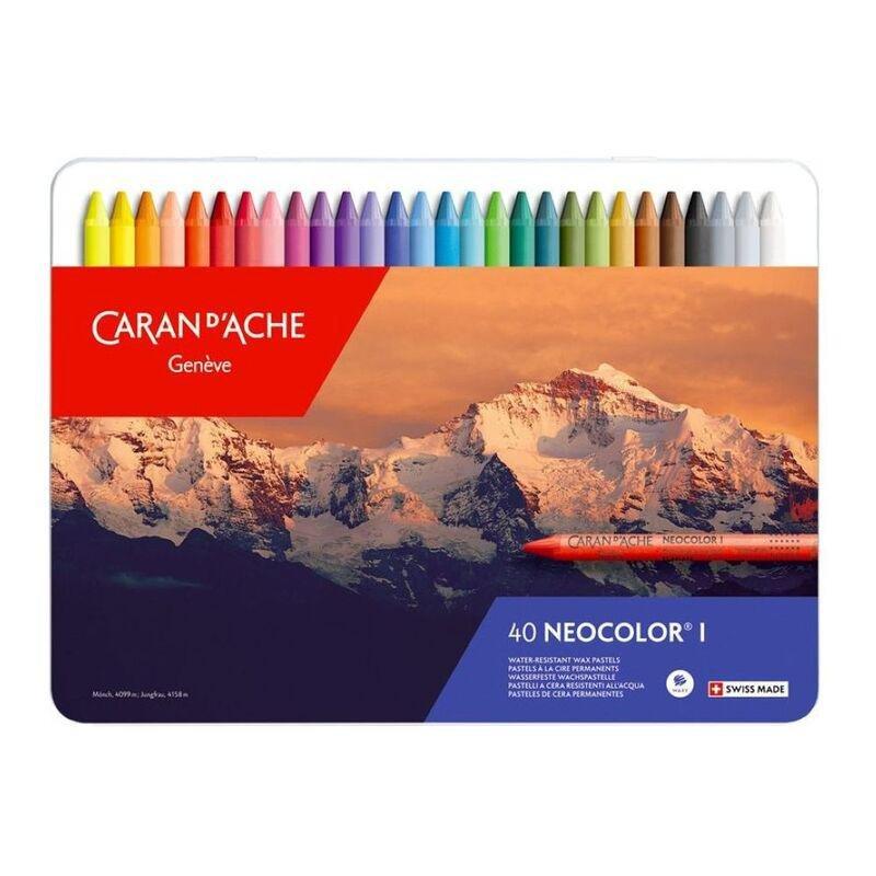 Caran d'Ache 7000.340 Classic Neocolor I Pastels Assortment (40 Pieces), , large image number 0