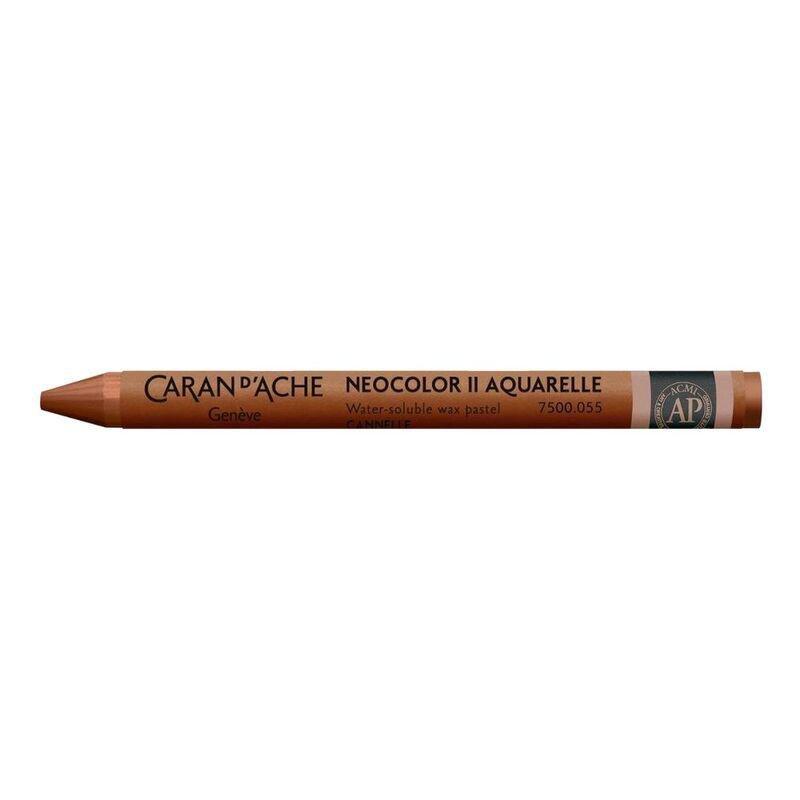 Caran d'Ache 7500.055 Neocolor II Watercolor Crayon - Cinnamon Brown, , large image number 0