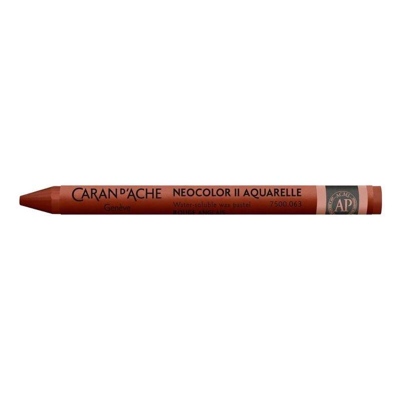 Caran d'Ache 7500.063 Neocolor II Watercolor Crayon - English Red, , large image number 0