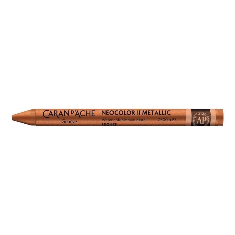 Caran d'Ache 7500.497 Neocolor II Watercolor Crayon - Bronze, , large image number 0
