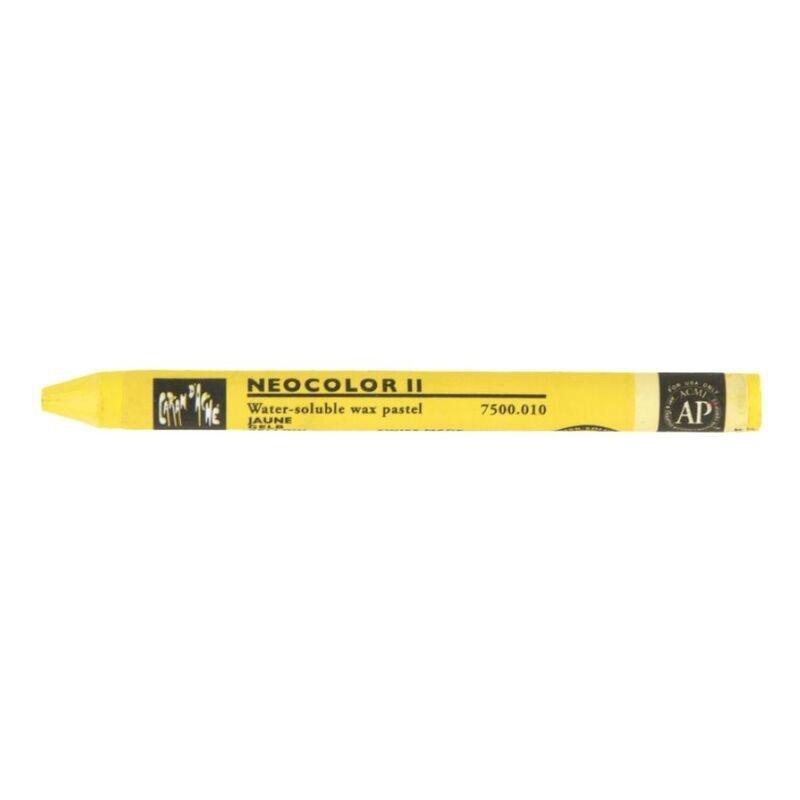 Caran d'Ache 7500.010 Neocolor II Watercolor Crayon - Yellow, , large image number 0