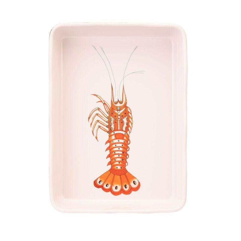 Yvonne Ellen Large Rectangular Roasting Dish - Lobster, , large image number 1