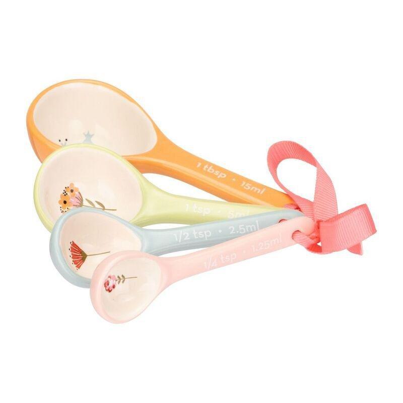 Cath Kidston Painted Table Ceramic Measuring Spoons (Set of 4), , large image number 0