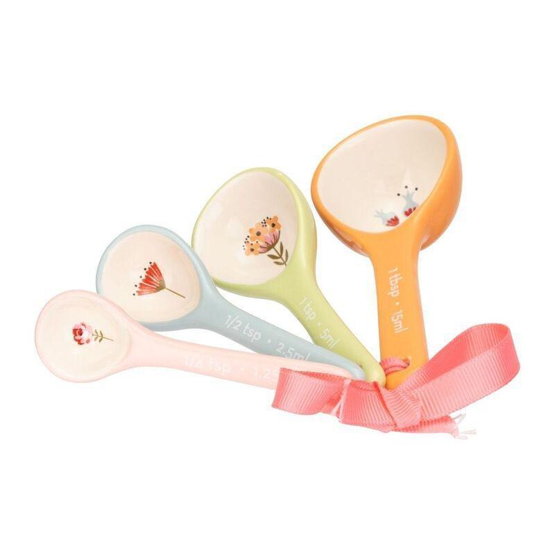 Cath Kidston Painted Table Ceramic Measuring Spoons (Set of 4), , large image number 1