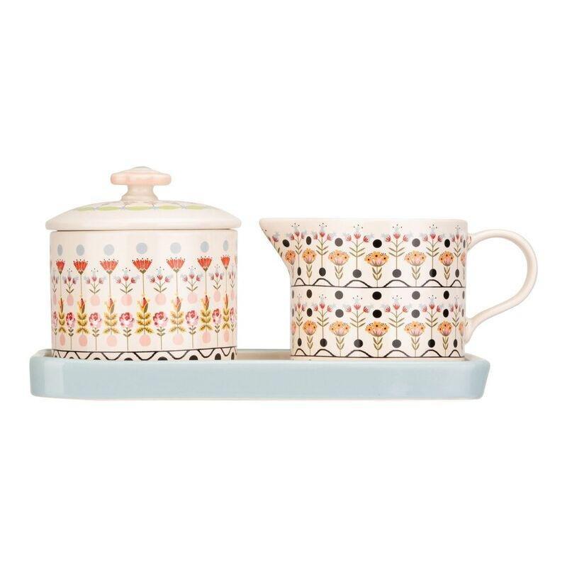 Cath Kidston Painted Table Ceramic Sugar & Milk Jug Set, , large image number 0