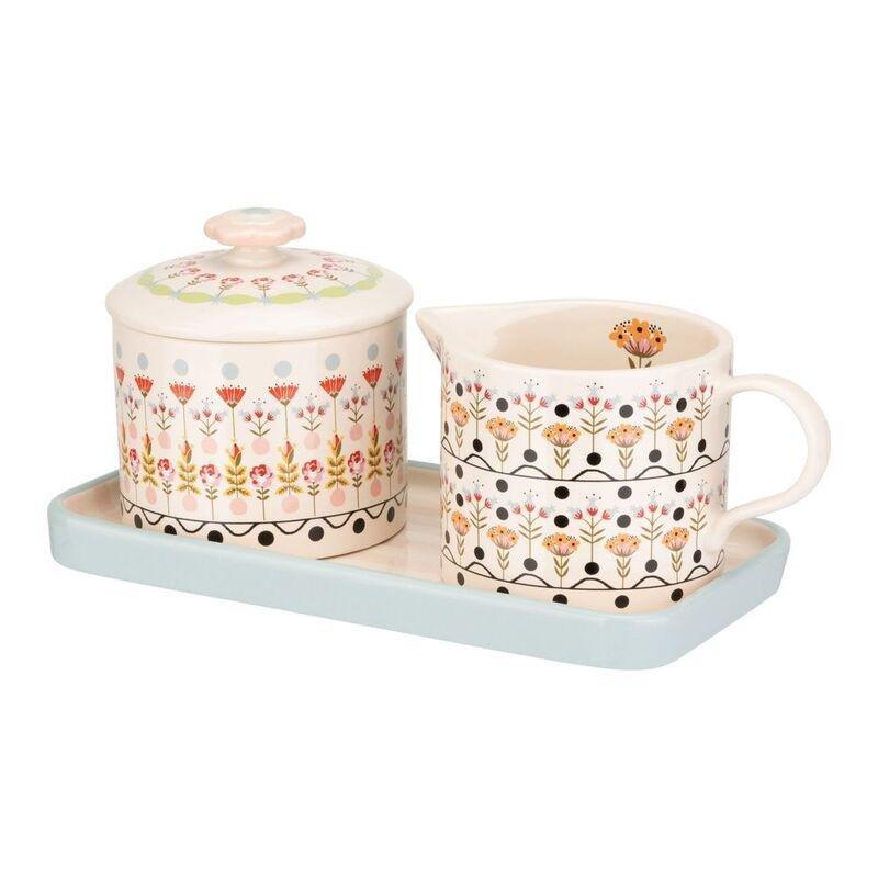 Cath Kidston Painted Table Ceramic Sugar & Milk Jug Set, , large image number 2
