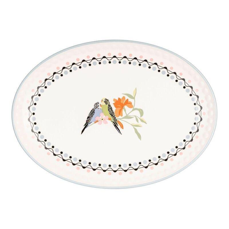 Cath Kidston Painted Table Ceramic Oval Platter 36 cm, , medium