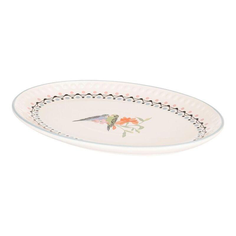 Cath Kidston Painted Table Ceramic Oval Platter 36 cm, , large image number 1