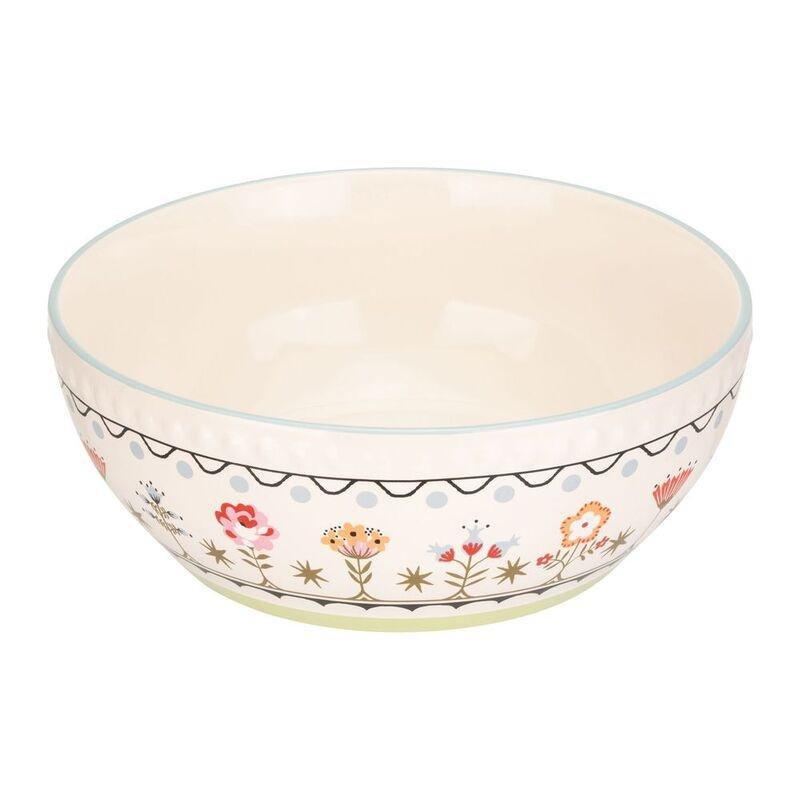 Cath Kidston Painted Table Ceramic Large Serving Bowl 26 cm, , large image number 1