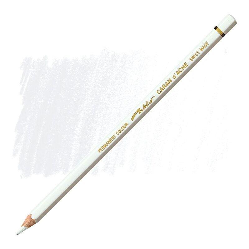 Caran d'Ache 666.001 Classic Pablo Coloured Pencil - White, , large image number 0