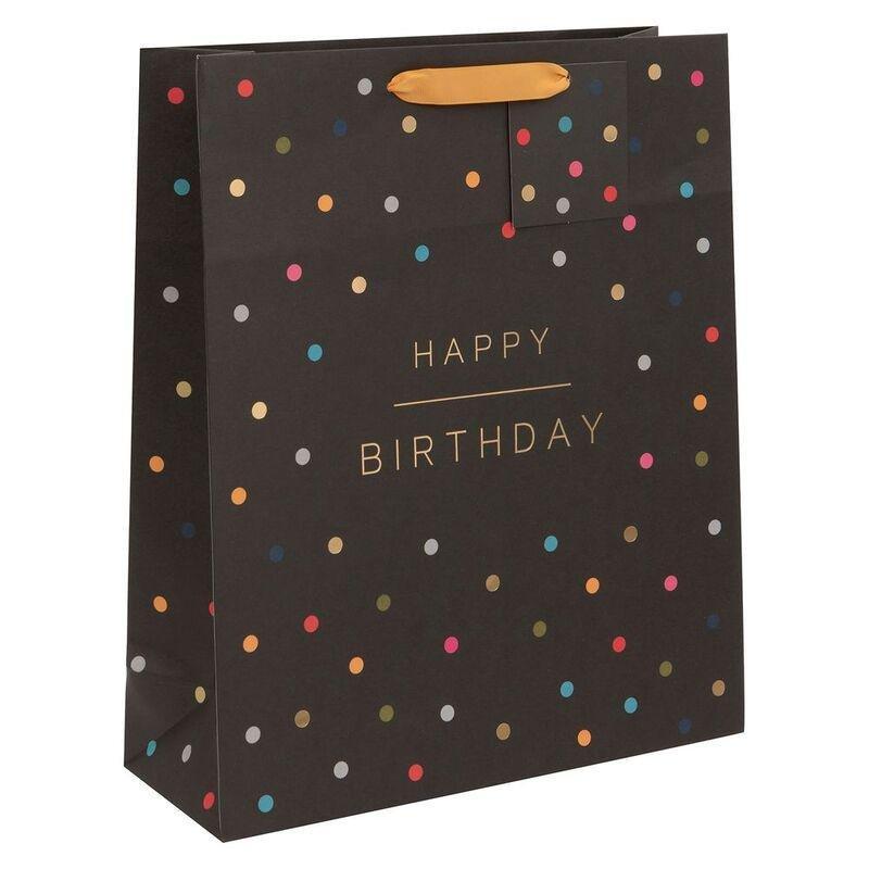 Glick Happy Birthday Spots Shopper Gift Bag (13 x 35 x 42 cm), , medium