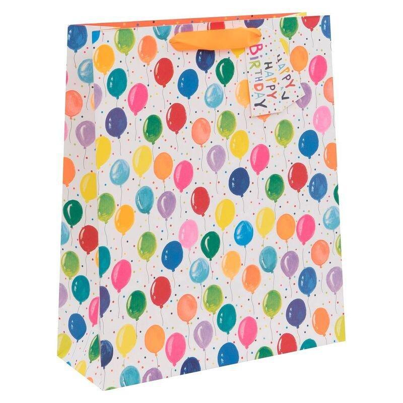 Glick Paper Salad Birthday Balloons Shopper Gift Bag (13 x 35 x 42 cm), , large image number 0
