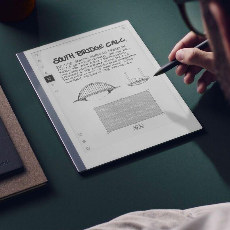 reMarkable 2 Paper Tablet 10.3" with Marker Plus and Book Folio in Gray Polymer Weave, , large image number 6
