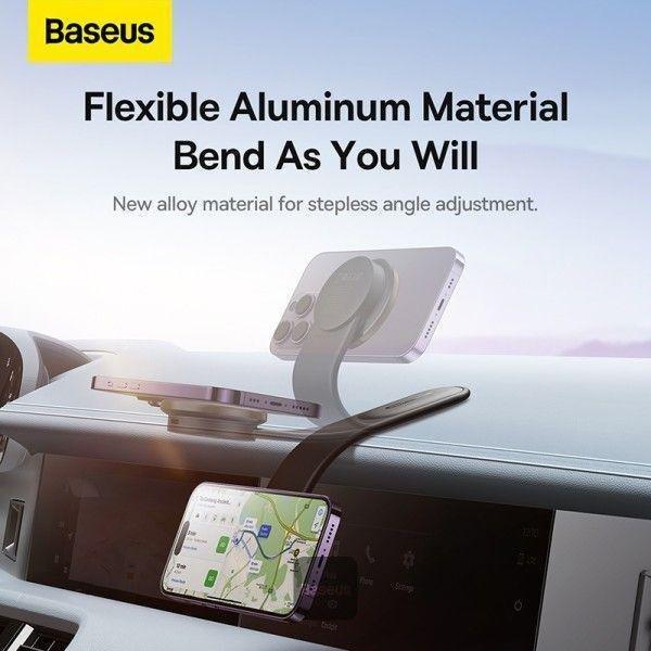 Baseus C02 Pro Series Magnetic Wireless Charging Car Mount - Cluster Black, , large image number 4