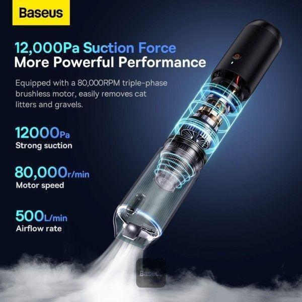 Baseus A3lite Car Vacuum Cleaner - Black, , large image number 1