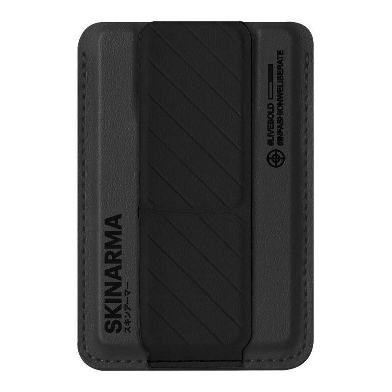 SkinArma Kado Mag-Charge Card Holder With Grip Stand - Midnight, , medium