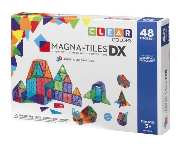 MAGNA-TILES - Magna-Tiles Clear Colors 48 Piece Dx Building Set