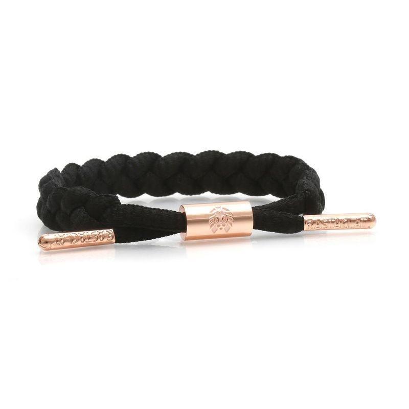 Rastaclat Lauryn Braided Women's Bracelet Black/LT Peach Gold, , medium