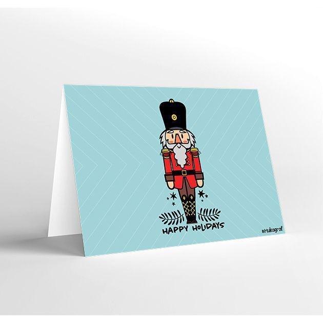 Mukagraf Standard Greeting Card - Happy Holidays (18 x 12 cm), , large image number 0