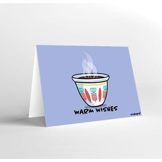 Mukagraf Mini Greeting Card - Warm Wishes (11 x 8 cm), , medium