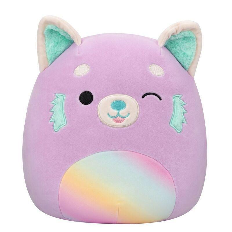 Squishmallows Lexis The Purple Red Panda with Rainbow Belly 12 Inch Plush, , large image number 0