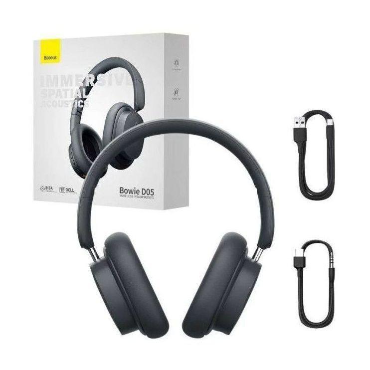 Baseus Bowie D05 Wireless Headphones - Grey, , large image number 4